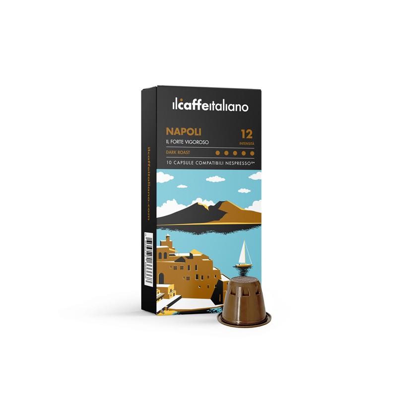 immagine che raffigura le capsule compatibili Nespresso ® , aroma Napoli, A100NCFNAP , immagine 1