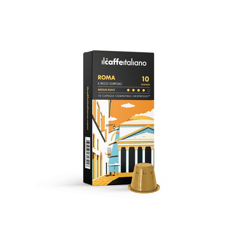 immagine che raffigura le capsule compatibili Nespresso ® , aroma Roma A100NCFROM , immagine 1