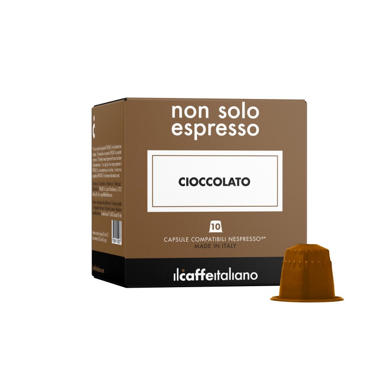 Chocolat soluble en capsules compatibles Nespresso.