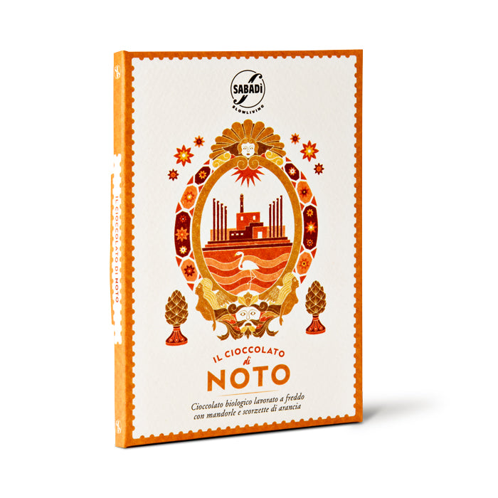 Cioccolato con mandorle e scorze di arancia - Noto